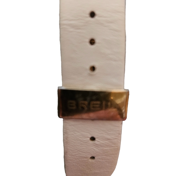 BREIL WOMAN'S VINTAGE MOTHER OF PEARL Dial Globe ROSEGOLD CHRONOGRAPH WRISTWATCH - Picture 3 of 9